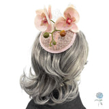 Light Pink Fascinator, Elegant Orchid Headpiece