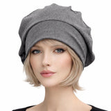 Lightweight Cotton Beret Olive Green Black or Gray