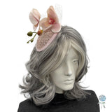 Light Pink Fascinator, Elegant Orchid Headpiece