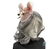 Light Pink Fascinator, Elegant Orchid Headpiece