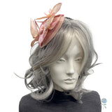 Orchid Headpiece in Deep Blush Tones: Handmade Fascinator Headbands for Women