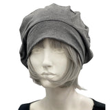 Gray Beret: Satin Lined Chemo Headwear for Women, More Colors