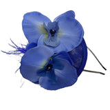 Blue Orchid Fascinator Headband