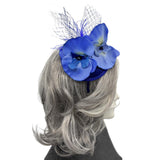 Blue Orchid Fascinator Headband