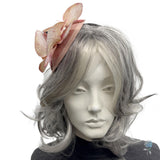 Orchid Headpiece in Deep Blush Tones: Handmade Fascinator Headbands for Women