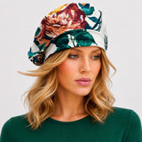 Floral Print Womens Beret: Handmade in the USA