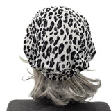 Leopard Print Beret: Satin Lined Handmade Chemo Headwear