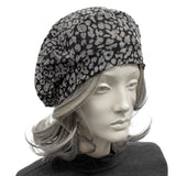 Lightweight Leopard Print Beret Hat for Women: Quality Handmade Headwear
