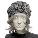 Lightweight Leopard Print Beret Hat for Women: Quality Handmade Headwear