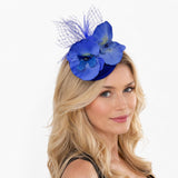 Blue Orchid Fascinator Headband