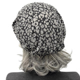 Lightweight Leopard Print Beret Hat for Women: Quality Handmade Headwear