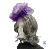 Large Lilac Poppy Fascinator Headpiece