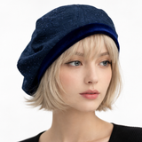 Blue Sparkle Beret Hat