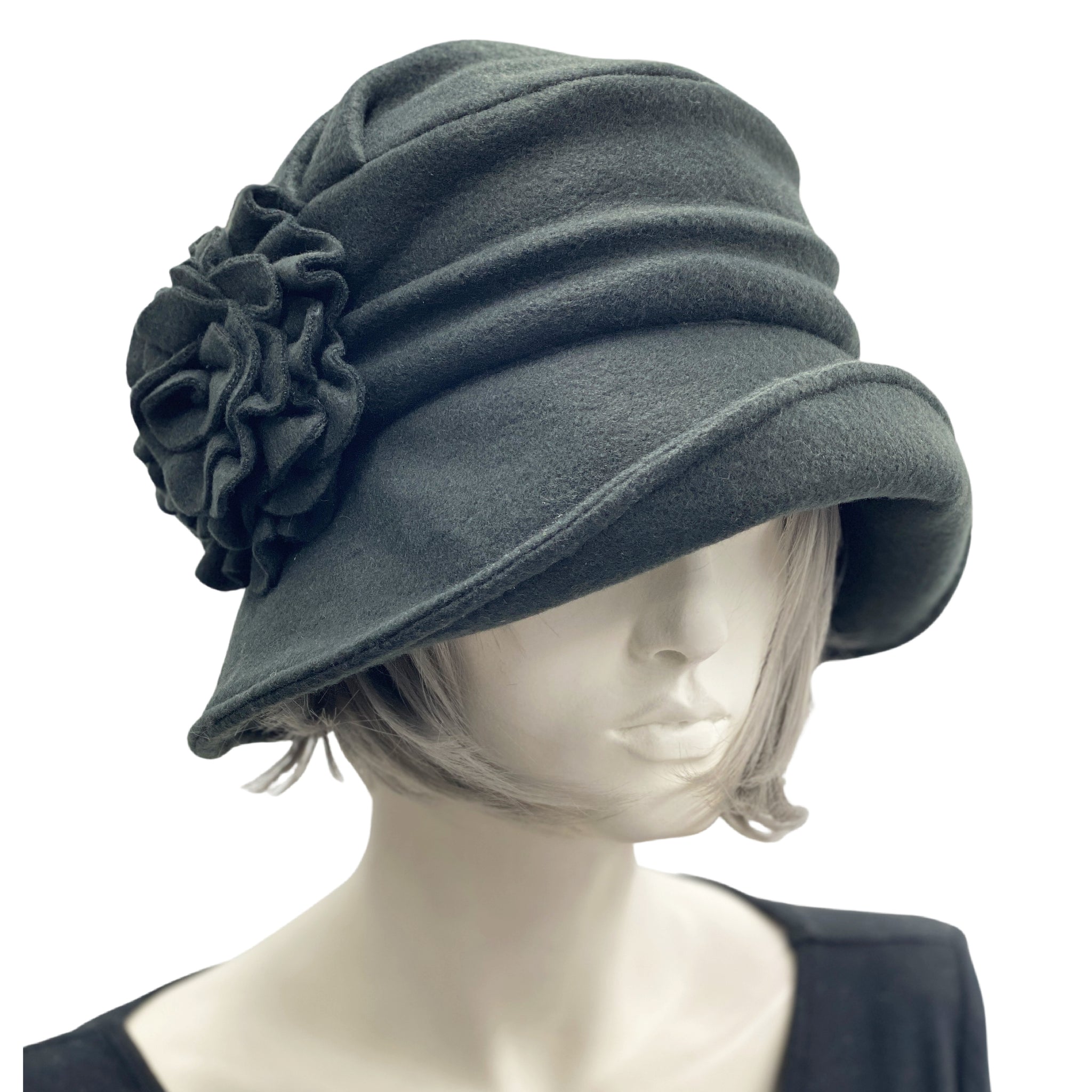 Downton Abbey Style Fleece Hat | The Alice Cloche – Boston  display picture 1