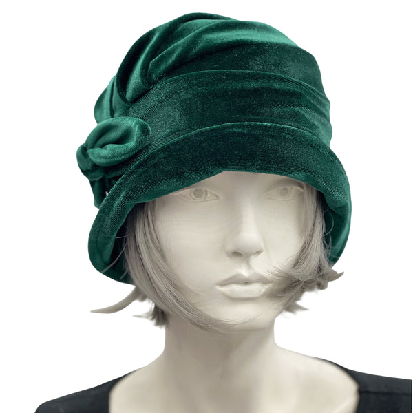 Emerald Velvet Cap