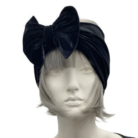 Wide Velvet Bow Headband
