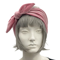 Stretch Velvet Bow Headband Burnt Orange | More Colors Available