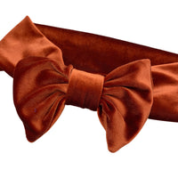 Velvet Hatband and Headband in Burnt Orange or Choose Your Color