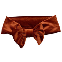 Velvet Hatband and Headband in Burnt Orange or Choose Your Color