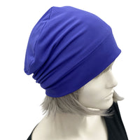 Royal Blue chemo beanie women