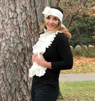 Polar Fleece Ruffle Scarf