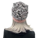 Women's Pretty Pink and Black Reversible Slouchy Hat