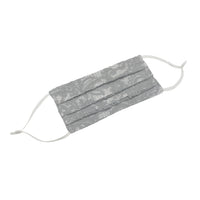 Boston Millinery Pleated Gray lace face mask  bridal wedding special occasion
