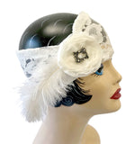 1920s Style Lace Flapper Head Band