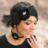 Great Gatsby Lace Flapper Headband