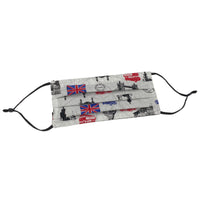 London Landmaark Face mask in 100% cotton cloth and adjustable ear elastics 