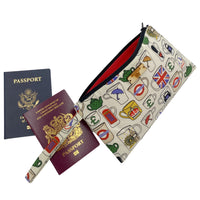 London Lovers Zipper Pouches with Wristlet