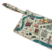 London Lovers Zipper Pouches with Wristlet