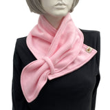 pink fleece neck wrap scarf birthday gift