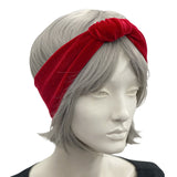 Red Velvet stretch Headband Boston Millinery