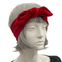 Red Velvet Headbands | Knot, Bow or Twist