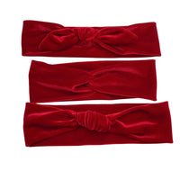 Red Velvet Headbands | Knot, Bow or Twist