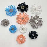 Satin Ribbon Flower Brooch