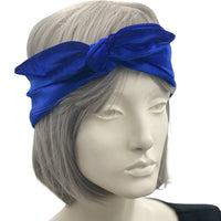 Stretch Velvet Bow Headband Burnt Orange | More Colors Available