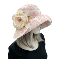 Pink paisley sun hat derby wedding races 