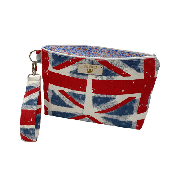 Union Jack wristlet purse