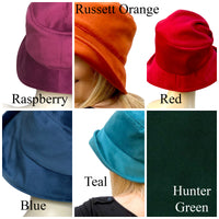 Wide Brim Velvet Derby Hat for Women