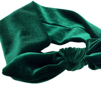 Stretch Velvet Bow Headband Burnt Orange | More Colors Available