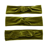 Velvet Headbands Bow Knot Twist Handmade Boston millinery 