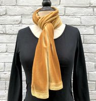 Red Velvet Scarf, Long Scarf, Available in many Colors, Handmade in the USA, Gift For best Friend Female