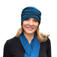Chemo Hats for Women, Chemo Headwear, Cotton Beanie, Cancer Survivor Gift, Elegant and Stylish, Made in USA