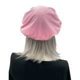 Cute Beret, Pink Velvet, Satin Lined, Beret For Women, Birthday Gift For Mom, Handmade