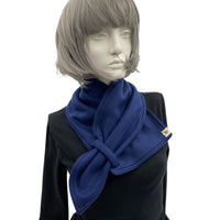 Neck Warmer Women in Navy Blue Fleece, or Choose Your Color, Winter Scarf Women, Made in USA, Best Friend Birthday Gifts
