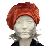 Cute Handmade French Beret in Rust Boston Millinery 