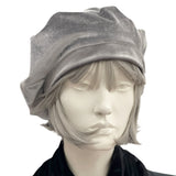 Cute Handmade French Beret in Silver Gray Boston Millinery 
