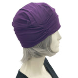 1920s Turban Hat in Navy Blue Stretch Jersey or Choose Your Color, Chemo Headwear, Handmade in USA